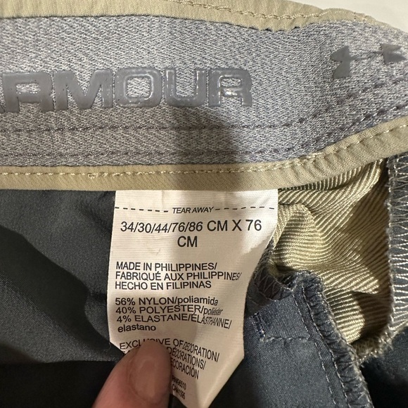 Under Armour Men's Khaki Golf Pants 34/30 - Picture 3 of 4